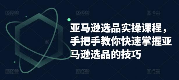 亚马逊选品实操课程，手把手教你快速掌握亚马逊选品的技巧【45670670】