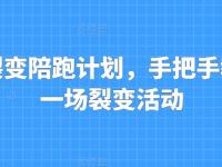 私域裂变陪跑计划，手把手教你跑一场裂变活动【45670759】