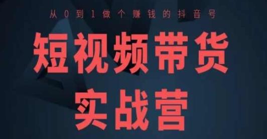 短视频带货实战营(高阶课)，从0到1做个赚钱的抖音号【45670721】