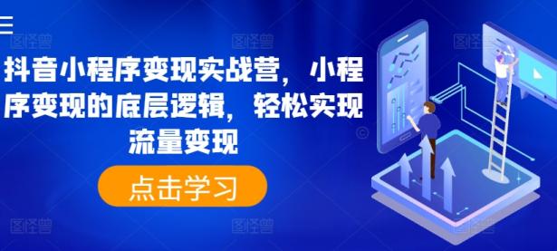 抖音小程序变现实战营，小程序变现的底层逻辑，轻松实现流量变现【45670718】