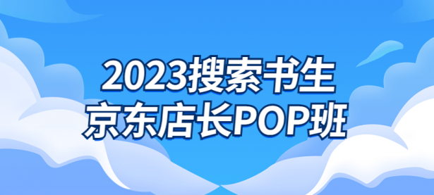 2023搜索书生京东店长POP班【45670100】