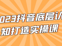 2023抖音底层认知打造实操课【45670008】