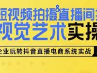 短视频拍摄&直播间搭建视觉艺术实操课，手把手场景演绎，从0-1短视频实操课【45670673】